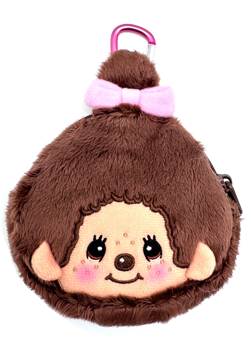 Monchhichi-Chan Face Plush Coin Pouch