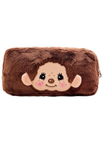 Monchhichi-Kun Face Plush Cosmetic Bag