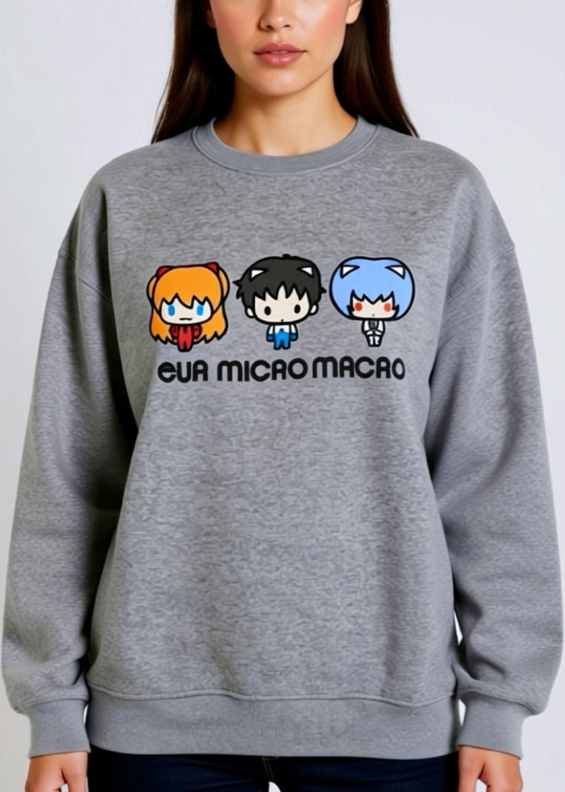 Neon Genesis Evangelion Chibi Characters Pullover EV1314-769