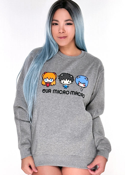 Neon Genesis Evangelion Chibi Characters Pullover