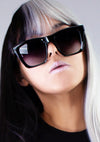Aspen Polarized Sunglasses in Black Fade