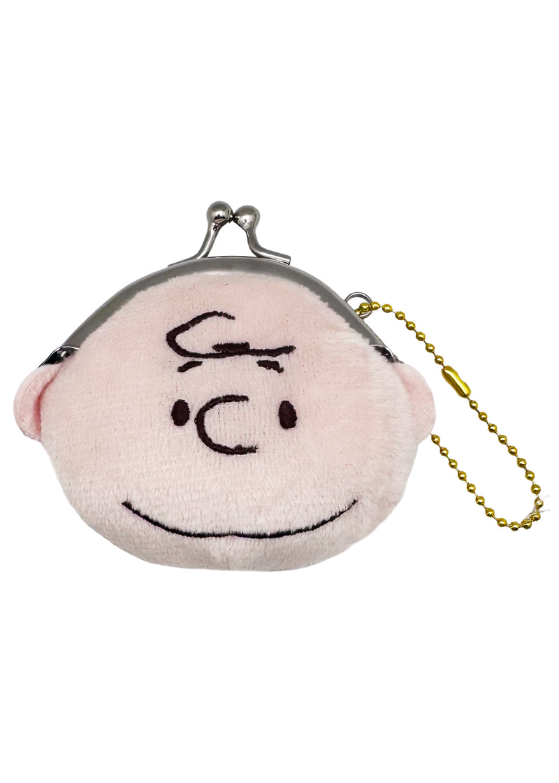 Peanuts Charlie Brown Face Plush Coin Bag