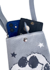 Peanuts Joe Cool Snoopy Knitted Grey Crossbody