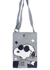 Peanuts Joe Cool Snoopy Knitted Grey Crossbody