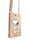 Peanuts Snoopy and Friends Knitted Brown Crossbody
