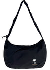 Peanuts Snoopy Medium Nylon Black Shoulder Bag