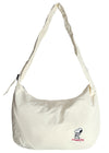 Peanuts Snoopy Medium Nylon Ivory Shoulder Bag