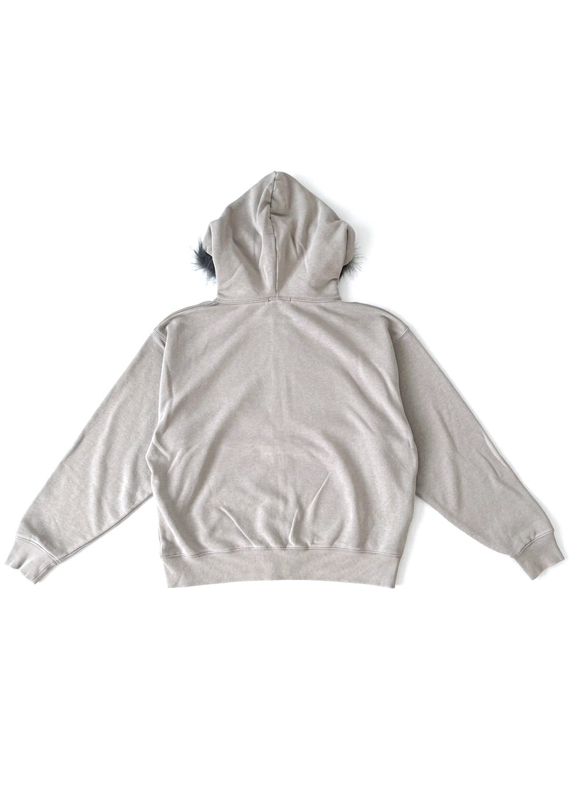 RESHAM Neo Tokyo Slate Oversized Zip Hoodie 220193A | LASR – LA