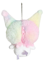 Sanrio Kuromi Pastel Rainbow Plush Ball Chain Mascot Keychain