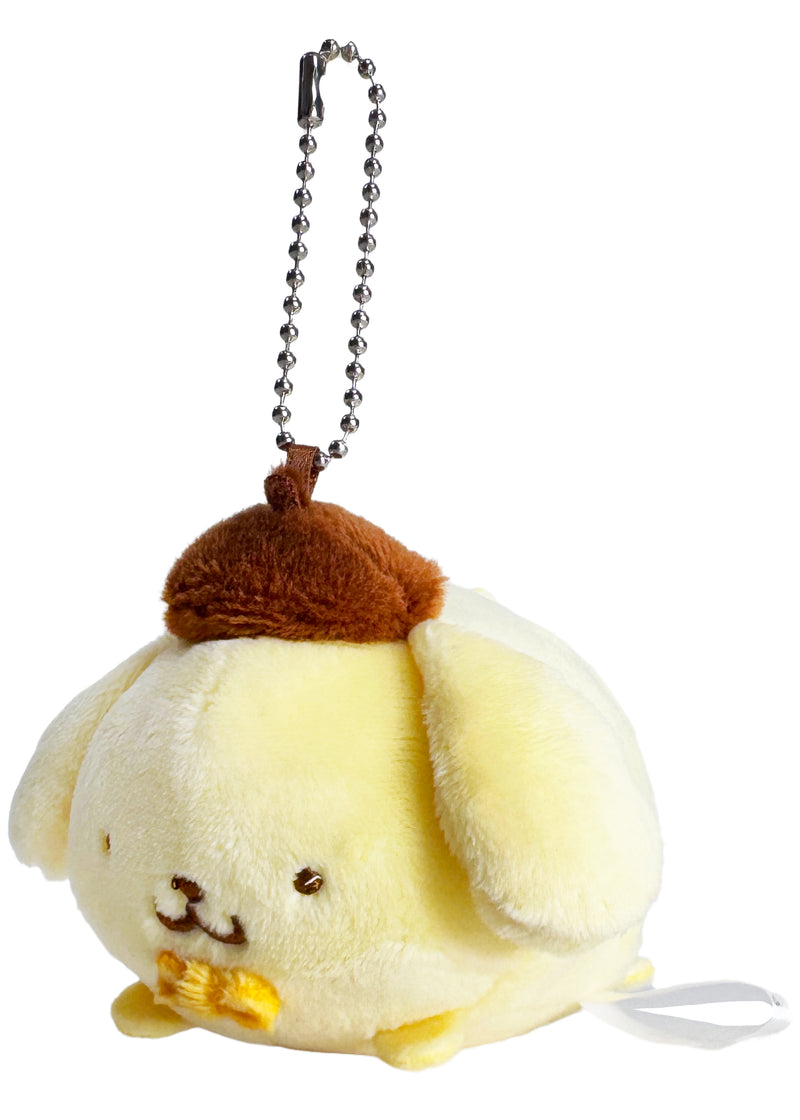 Sanrio Pompompurin Plush Mascot Keychain