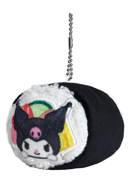 Sanrio Kuromi Sushi Roll Plush Mascot Keychain HT63202899 | LASR