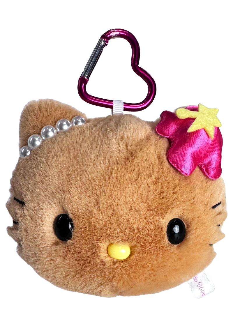 Sanrio Tanned Hello Kitty Plush Mascot Carabiner with Mirror