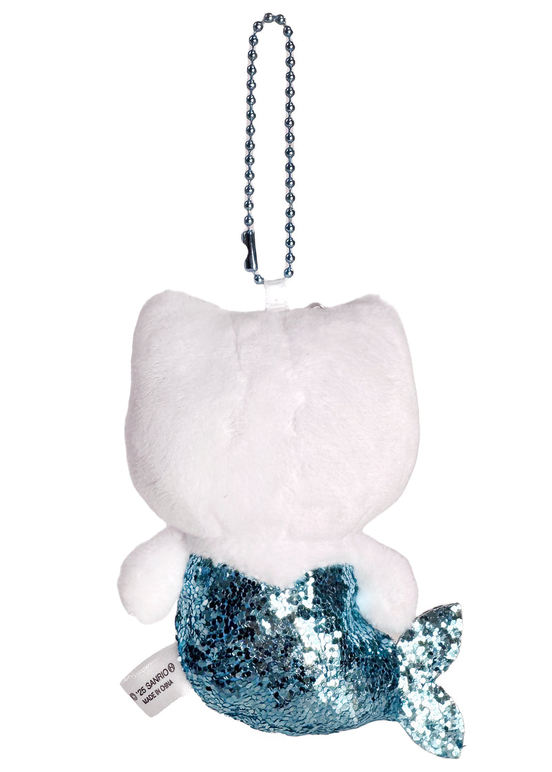 Sanrio Hello Kitty Blue Mermaid Plush Mascot Keychain -Limited Edition