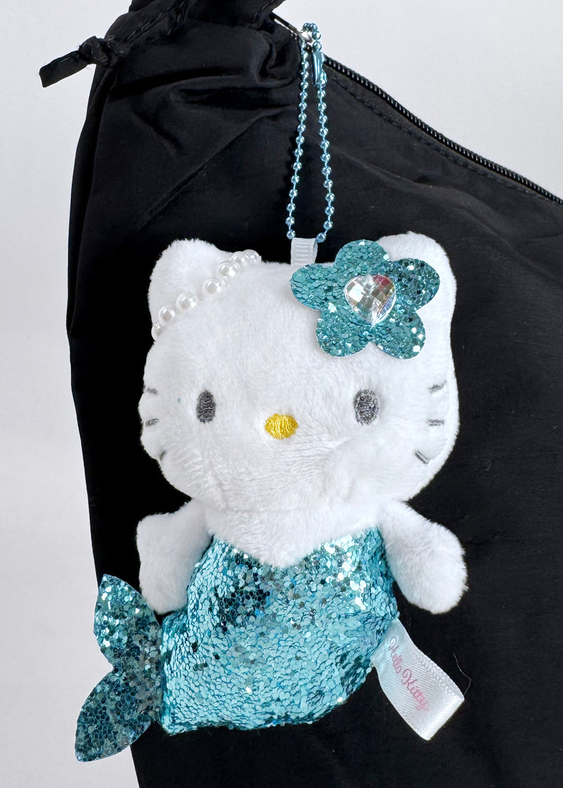 Sanrio Hello Kitty Blue Mermaid Plush Mascot Keychain -Limited Edition