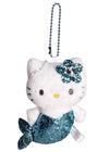 Sanrio Hello Kitty Blue Mermaid Plush Mascot Keychain -Limited Edition