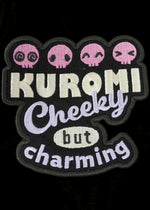 Sanrio Kuromi Embroidered Black Bomber Jacket