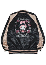 Sanrio My Melody Sweet Lolita Black Pink Bomber Jacket