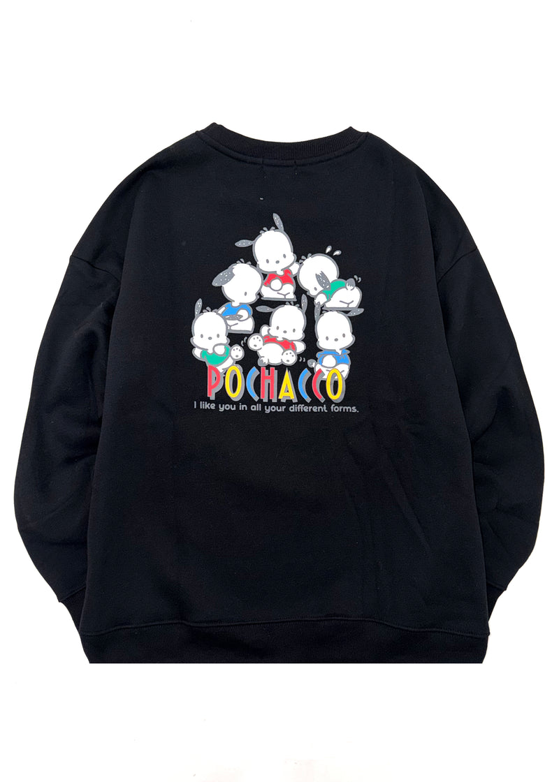 Sanrio Pochacco Power Play Black Pullover PC1354-95 | LASR – LA