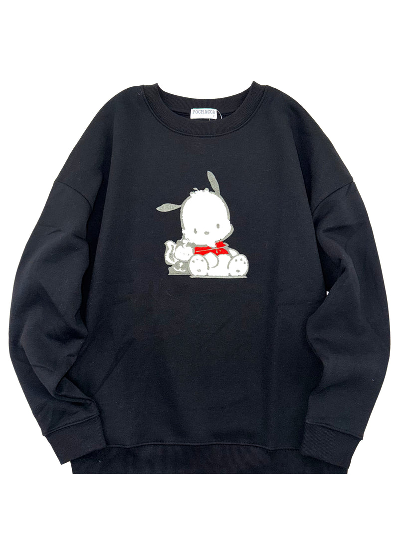 Sanrio Pochacco Power Play Black Pullover PC1354-95 | LASR – LA