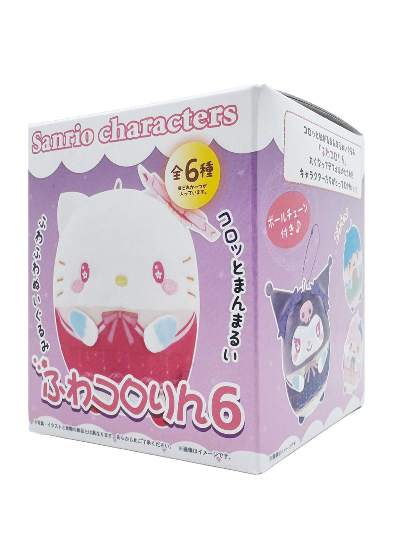 Sanrio Character Plush Fuwakororin Mascot Series 6 -6PC Blind Box