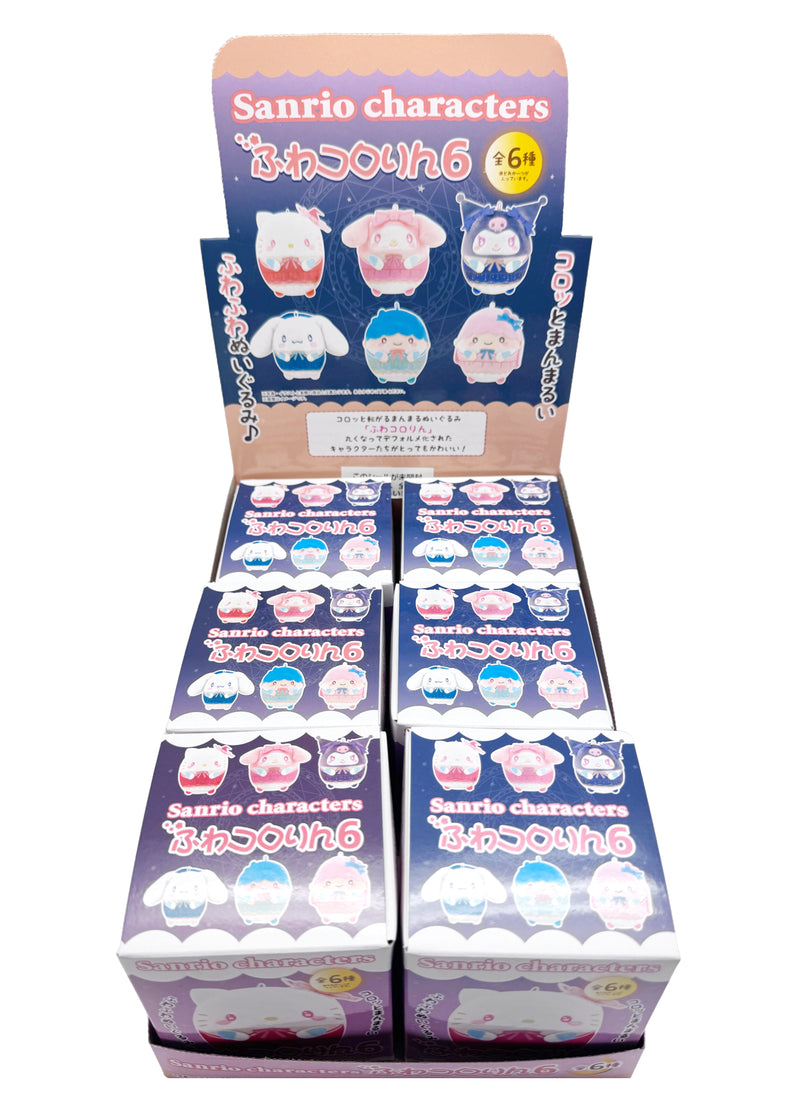Sanrio Character Plush Fuwakororin Mascot Series 6 -6PC Blind Box