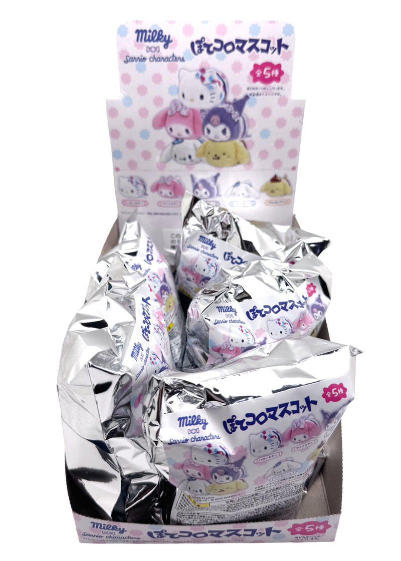 Sanrio X Fujike Milky Plush Potekoro Mascot - 5PC Blind Box