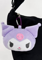 Sanrio Kuromi Big Face Plush Mascot Carabiner