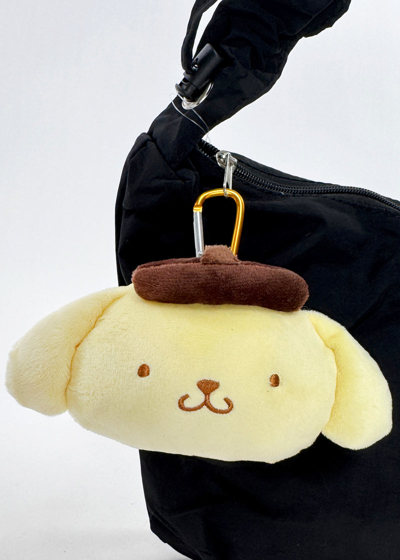 Sanrio Pompompurin Big Face Plush Mascot Carabiner