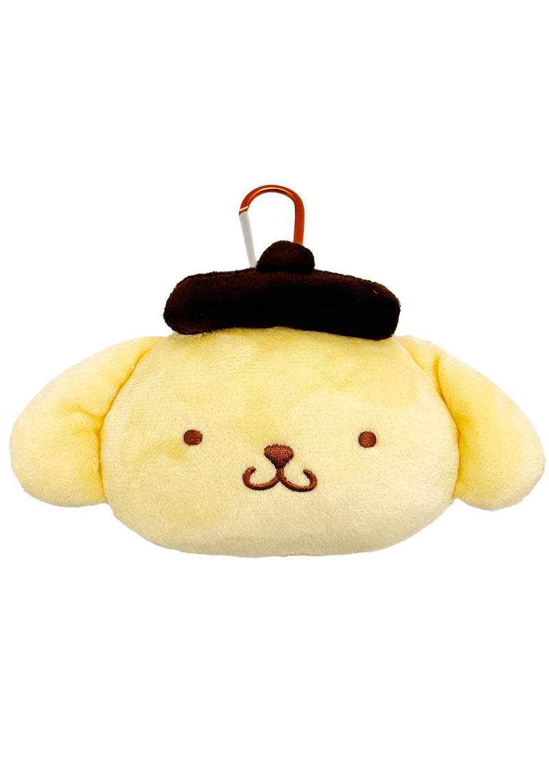 Sanrio Pompompurin Big Face Mascot Carabiner