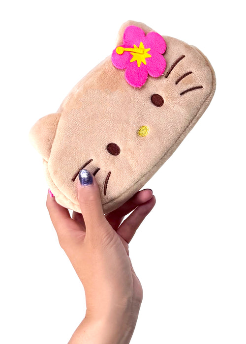 Sanrio Hello Kitty Tanned Plush Cosmetic Bag