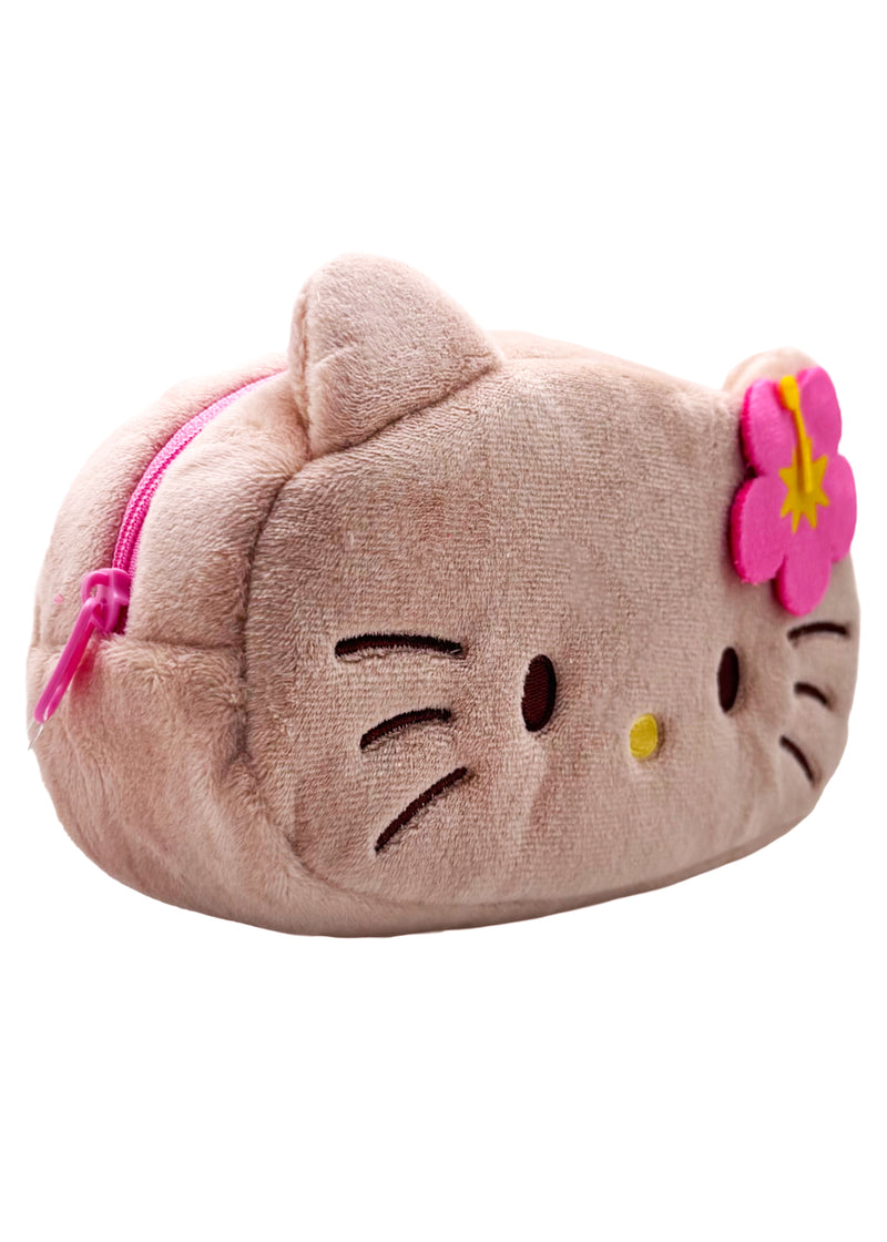 Sanrio Hello Kitty Tanned Plush Cosmetic Bag