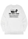 Sanrio Badtz Maru Loves Sushi White Long Sleeve Tee