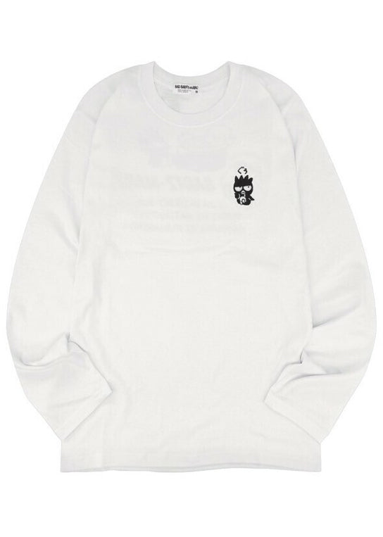 Sanrio Badtz Maru Loves Sushi White Long Sleeve Tee
