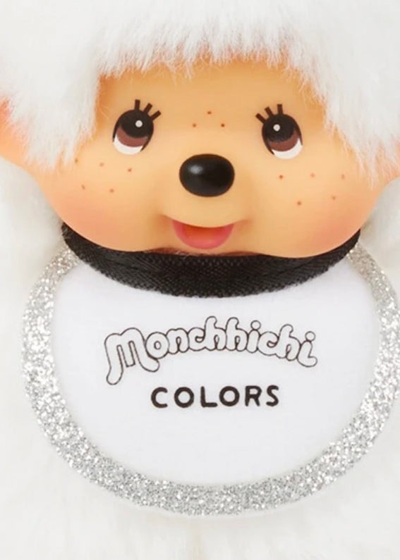 Sekiguchi Monchhichi Colors White Plush Mascot Keychain 203475