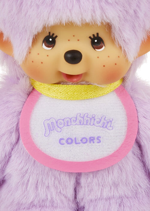 Sekiguchi Monchhichi Colors Neon Purple Plush Mascot Keychain