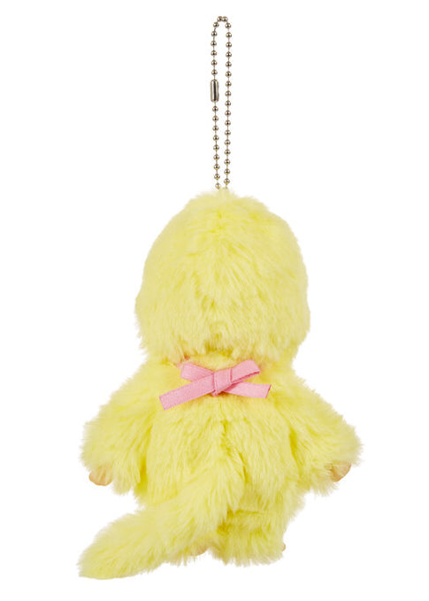 Sekiguchi Monchhichi Colors Neon Yellow Plush Mascot Keychain