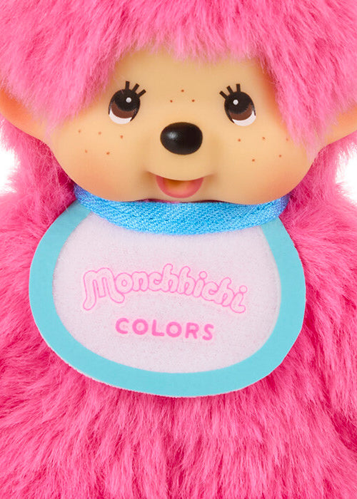 Sekiguchi Monchhichi Colors Neon Pink Plush Mascot Keychain 226979
