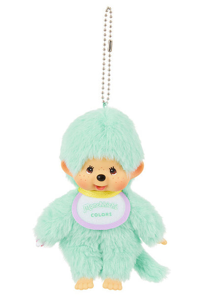 Sekiguchi Monchhichi Colors Neon Green Plush Mascot Keychain