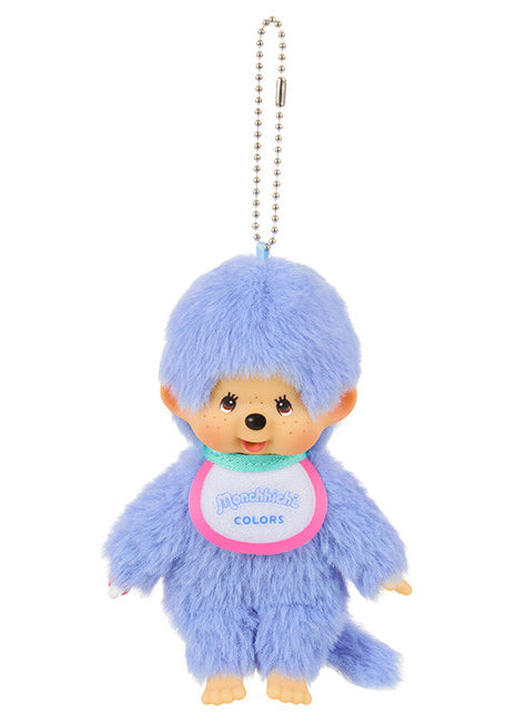 Sekiguchi Monchhichi Colors Neon Yellow Plush Mascot Keychain