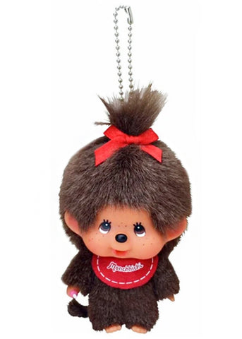 Sekiguchi Monchhichi-Chan Big Head Plush Mascot Keychain 257300