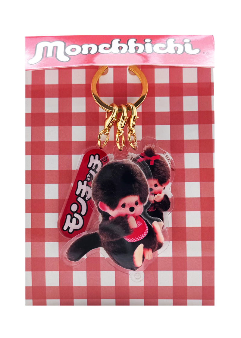 Monchhichi Classic 3PC Acrylic Keychain