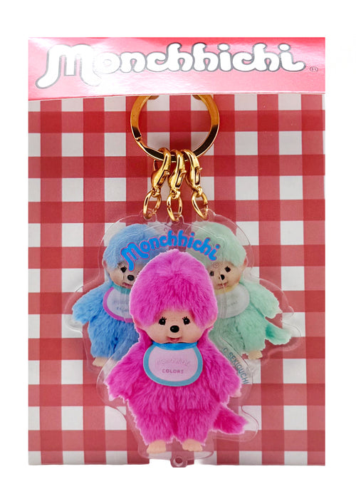Monchhichi Colorful Neon 3PC Acrylic Keychain