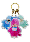 Monchhichi Colorful Neon 3PC Acrylic Keychain