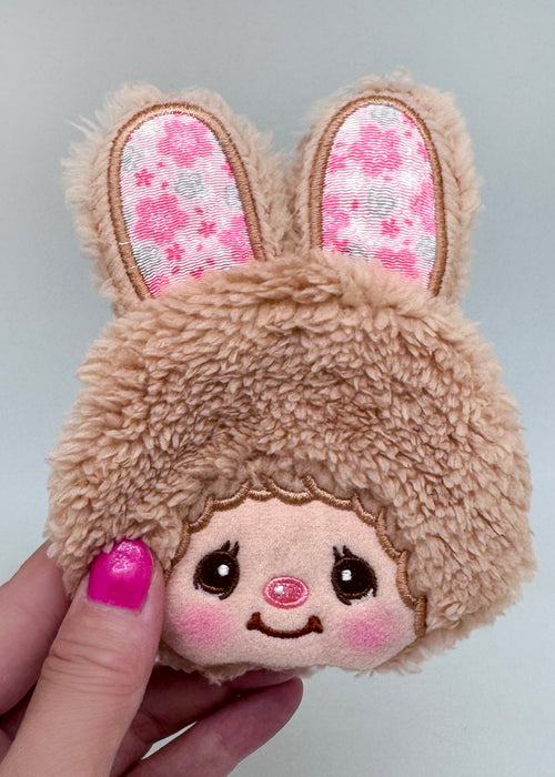 Monchhichi Sweet Chimutan Beige Bunny Plush Coin Bag