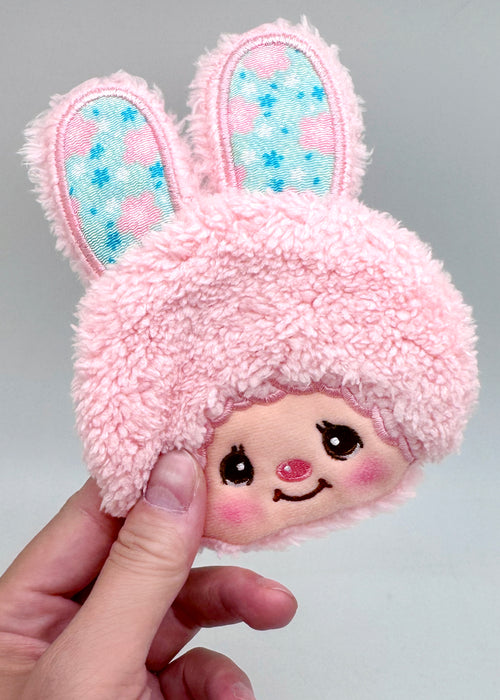 Monchhichi Sweet Chimutan Pink Bunny Plush Coin Bag