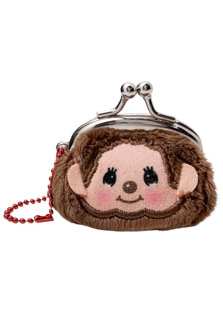 Sekiguchi Monchhichi-Kun Face Plush Mini Coin Bag UCMC-0014BY