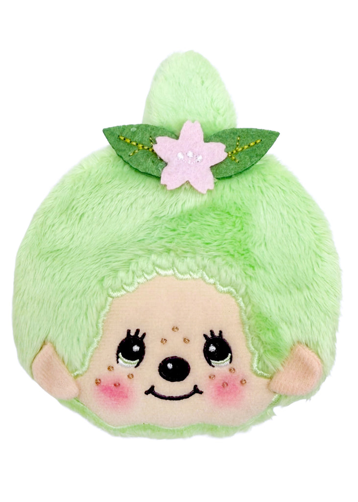 Sekiguchi Monchhichi-Chan Matcha Green Plush Coin Bag UCMC-0009GG