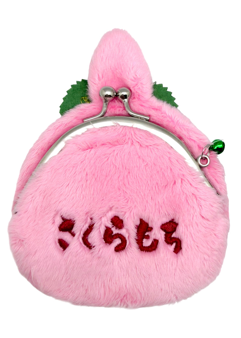 Sekiguchi Monchhichi-Chan Sakura Mochi Pink Plush Coin Bag UCMC