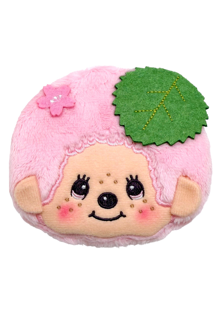 Sekiguchi Monchhichi-Kun Sakura Mochi Pink Plush Coin Bag UCMC