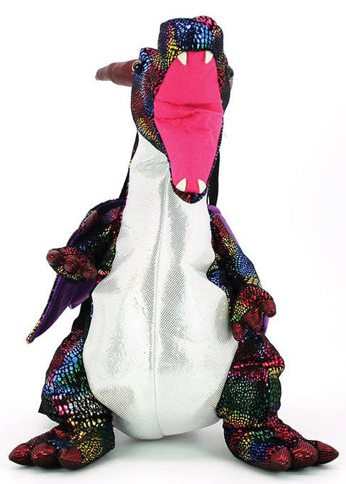 Rainbow Dragon Plush Backpack